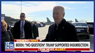 Joe Biden says Donald Trump "supported insurrection" when asked about Colorado Ballot Removal