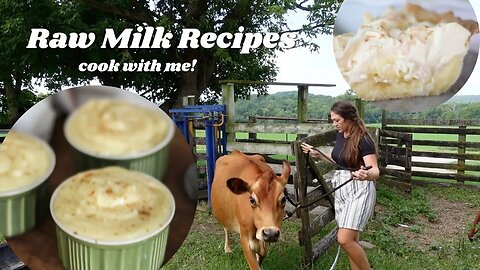 VLOG | Cook With Me! | Making some RAW MILK recipes for the blog