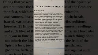True Christian Fruits
