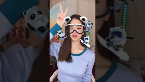 Cute Chinese Girl Rocks With Some Fake Glasses