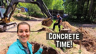 Pouring the Foundation for Our Off Grid Home In The Mountains