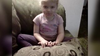 Little Girl Pretends To Play Piano With Farting Noises