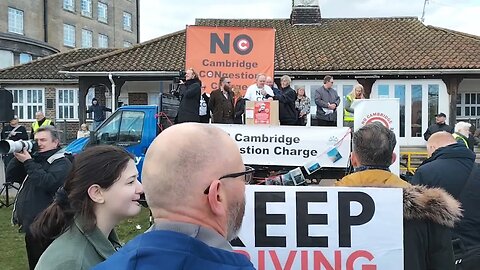 Anti Congestion charge rally - raw footage - Cambridge 2023/02/26