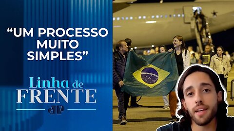 Brasileiro repatriado de Israel relata volta ao país em viagem da FAB | LINHA DE FRENTE