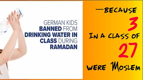Ramadan- Woke Teachers Deny Water to Kids (and MSM ignore it) of Ramadan