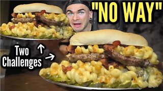 11LB MASSIVE MAC & CHEESE BURGER CHALLENGE | With Joe BurgerChallenge | In Massachusetts