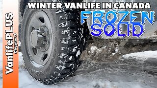 Heater Exhaust COMPLETELY FROZE - Winter Vanlife in Canada