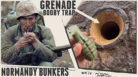 Hand grenade Surprise - Normandy Booby traps D-Day.