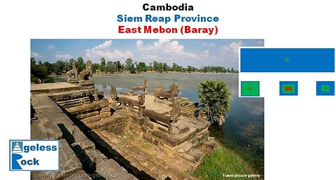 East Baray and Mebon is a temple in a moat