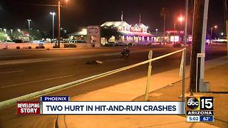 Police searching for driver in multiple hit-and-run crashes in Phoenix