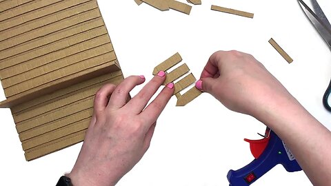 DIY Miniature cardboard house | Cardboard craft | Key holder