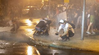 Protesters In Israel Are Met With Water Cannons