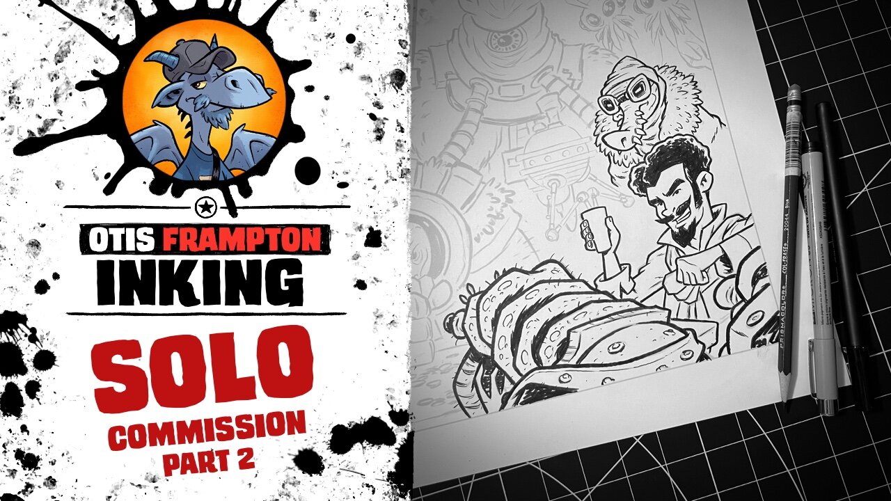 Star Comic Ink Inking A Solo: A Star Wars Story Commission! - Part 2