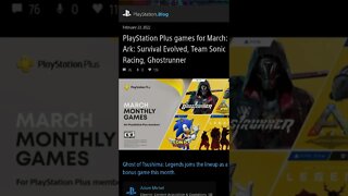 PS Plus Games March 2022 #shorts