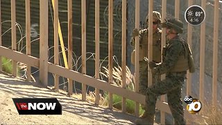 Camp Pendleton Marines arrive at border in San Ysidro
