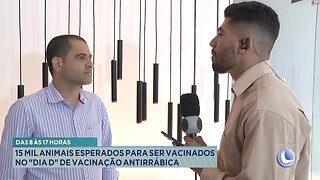 Das 8 às 17 Horas: 15 Mil Animais Esperados para ser Vacinados no Dia D de Vacinação Antirrábica.