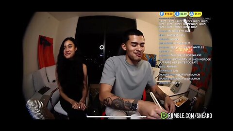 Sneako and his WIFE on stream #sneako #wife #omegle #viral #trending #andrewtate #fyp