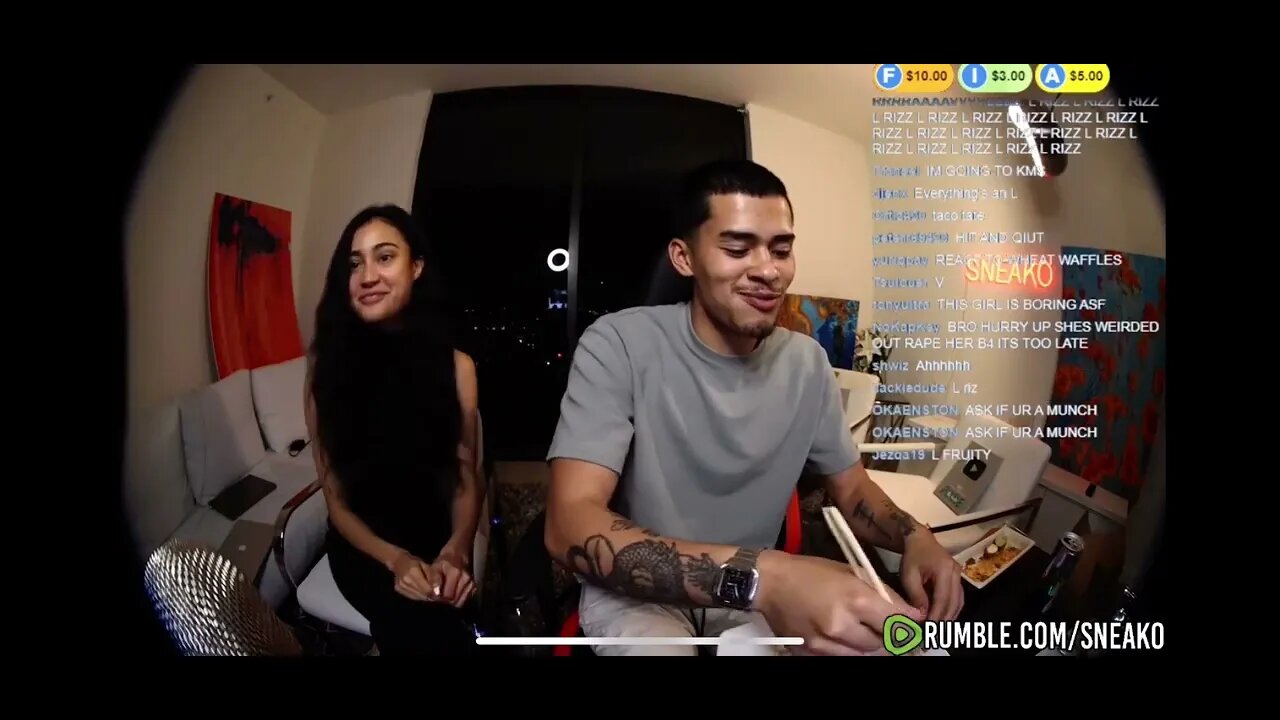 Sneako and his WIFE on stream #sneako #wife #omegle #viral #trending  #andrewtate #fyp