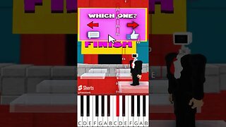 Help the Cameraman Win the Squid Skibidi Game (@BigTastyAnimations) - Octave Piano Tutorial