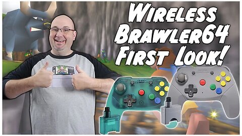 The Retro Fighters Brawler64 Wireless N64 Controllers In-Hand! #Shorts