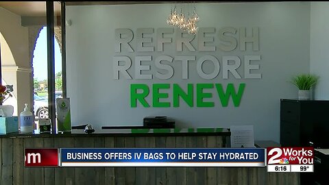 Business offers IV bags to help stay hydrated