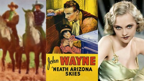 'NEATH THE ARIZONA SKIES (1934) John Wayne, Sheila Terry & Shirley Jean Rickert | Western | B&W