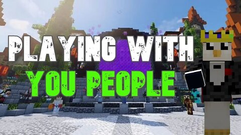 PLAYING WITH YOU GUYS ON MINECRAFT HYPIXEL SERVER