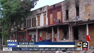 Families try to salvage belongings after Curtis Bay fire