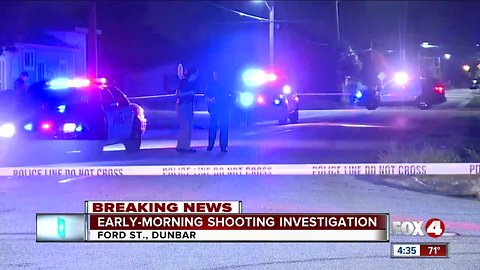 Shooting investigation off Ford Street in Dunbar early Monday