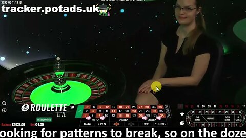 Live roulette for 1 hour - How I play roulette as a 25yr trained croupier - Destroying patterns