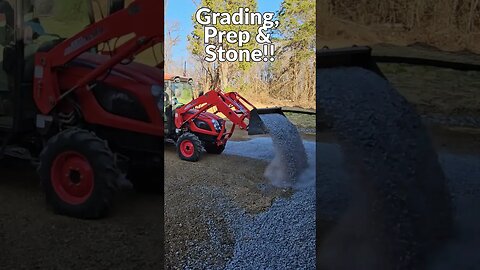 Gravel driveway prep & Laying new gravel!