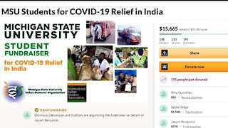 MSU students raise money for COVID-19 relief in India
