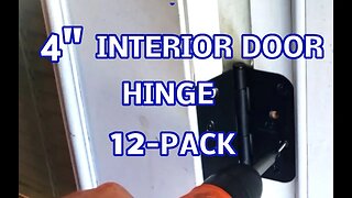 SORGMACH 4 Inch Interior Door Hinges Matte Black