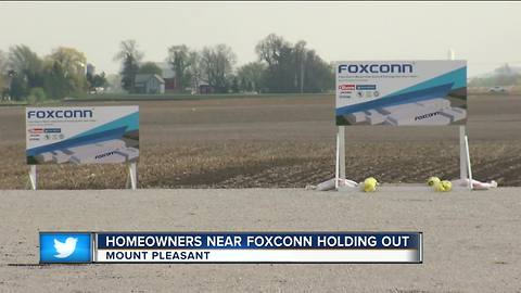 Mount Pleasant may take remaining properties in Foxconn area through eminent domain