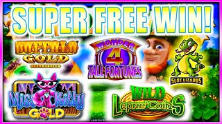 SUPER FREE BIG WINS!!! SO MANY BONUSES! Buffalo, Miss Kitty Wonder 4 Tall Fortunes HIGHLIGHT