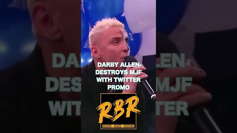 DARBY ALLEN DESTROYS MJF WITH INSANE TWITTER PROMO #SHORTS