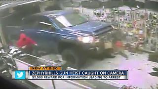 Daring gun heist caught on video