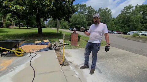 PUTTING A DRAINAGE PIPE IN THE DRIVEWAY