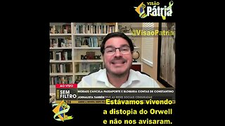 Estávamos vivendo a distopia do Orwell e não nos avisaram. @RodrigoConstantino1976 abriu a verbo!