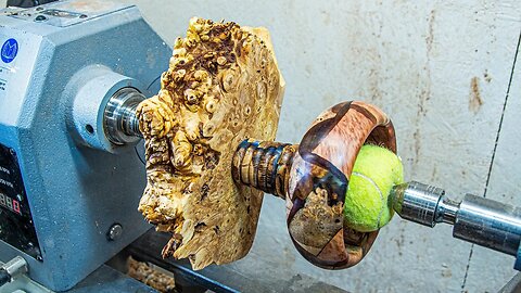 Woodturning - Hybrid Burl Lamp