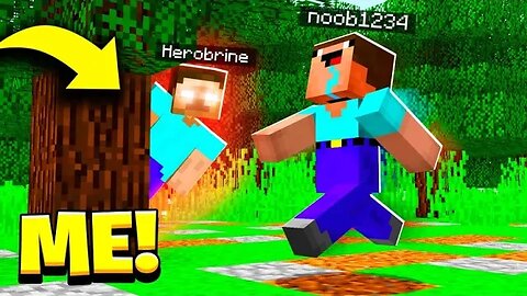 HEROBRINE Prank on Noob1234.. (Minecraft)