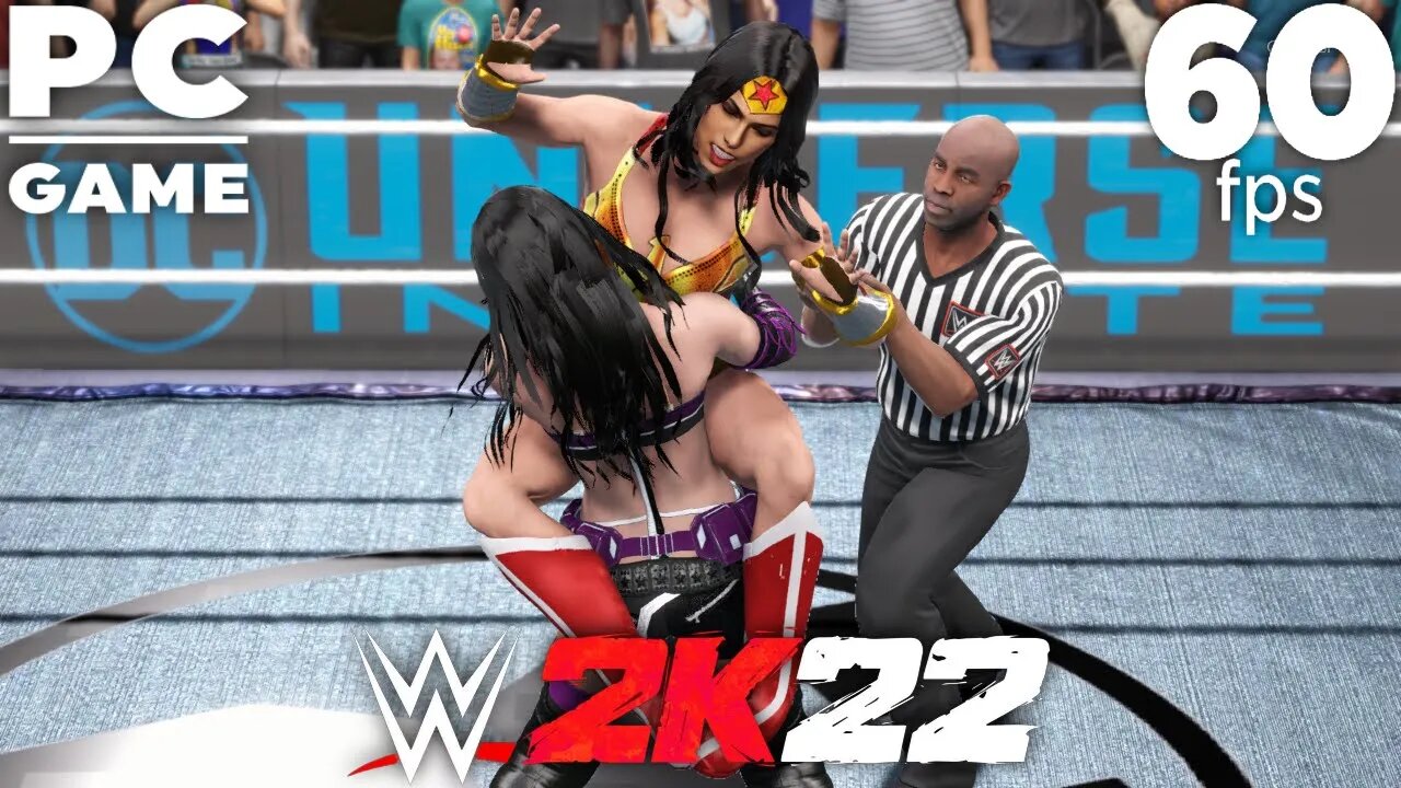 WWE 2K22 | WONDER WOMAN V HUNTRESS! | Requested Bearhug Iron Woman Match  [60 FPS PC]