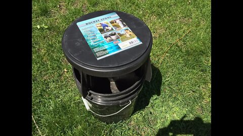 The Original Bucket Stool for Fishing, Camping, Gardening, Hunting, Tailgating, and Dorm Room