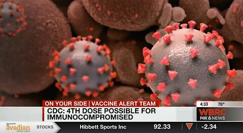 CDC: Immunocompromised may need 4th COVID "shot"