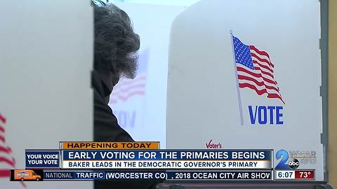 Maryland primary elections' early voting runs June 14 through June 21