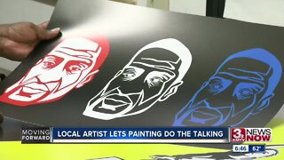 Local artist lets painting do the talking