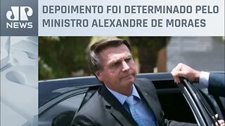 Bolsonaro chega à sede da PF em Brasília para depor sobre 8 de Janeiro