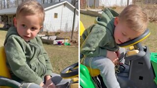 Kids Decide To Take A Nap Outside During Beautiful Sunny Day