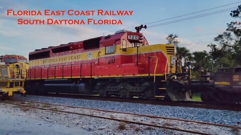 Florida East Coast Railway at South Daytona Florida November 19 2022 #railfanrob #railfanrobmosley