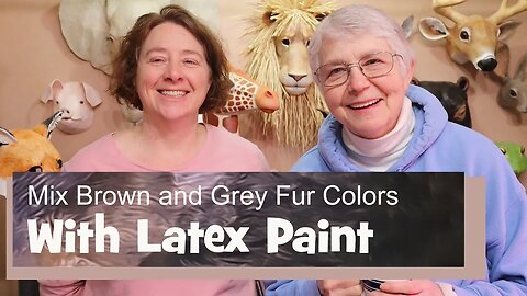 Mix Brown and Gray Fur Colors in Latex Paint